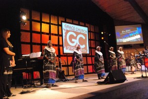 The En-kata Choir performs in St Louis, MO