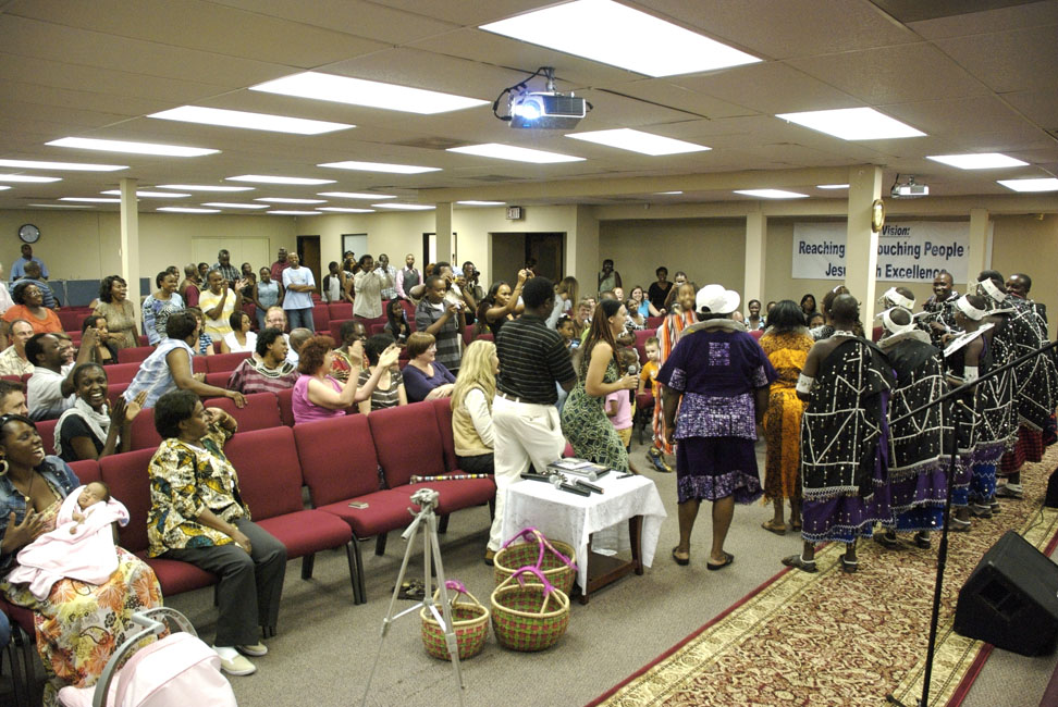 There were even a couple Maasai in the room!