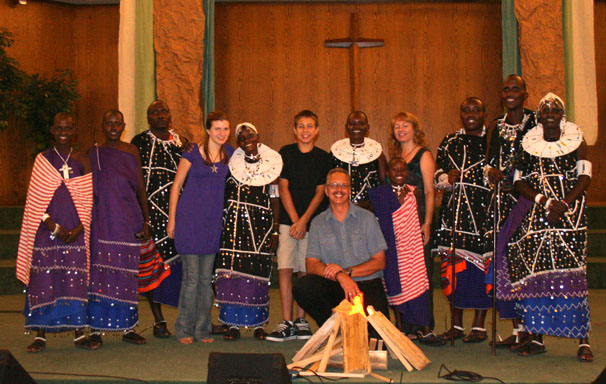 The Freitas family with the En-kata Choir