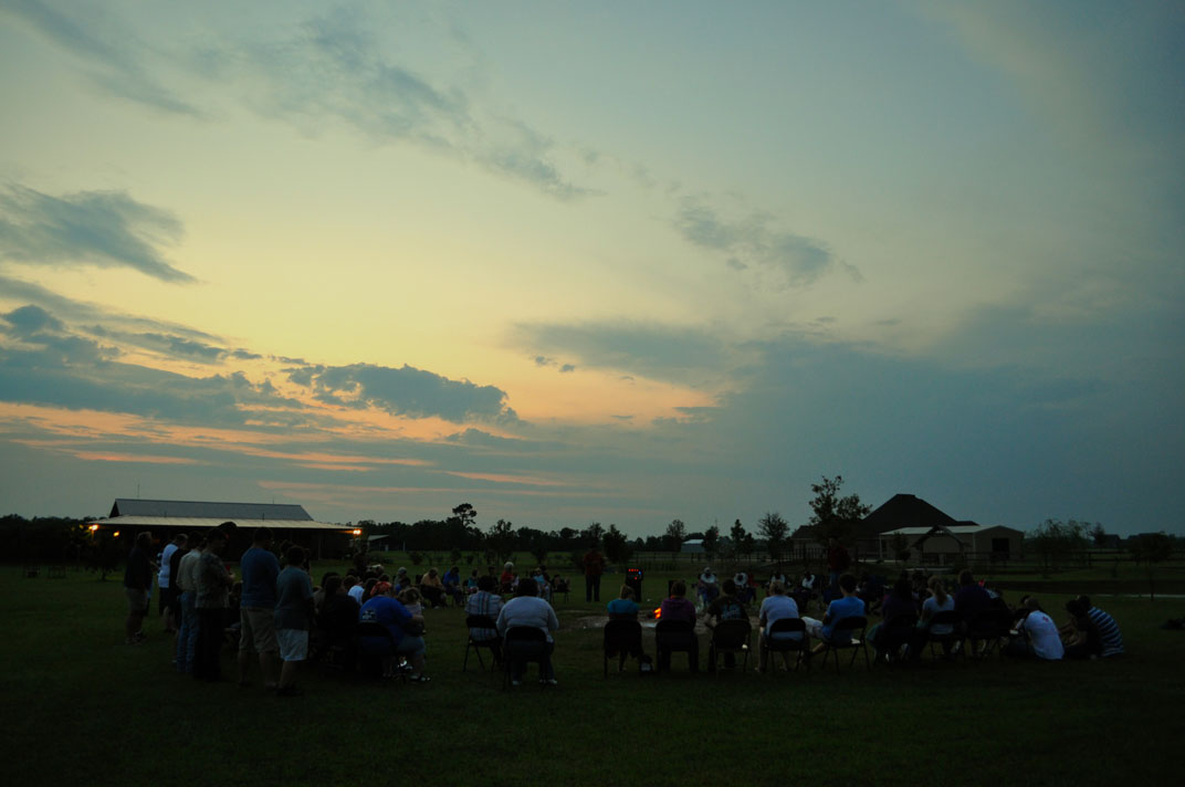 People Gathered in this Wonderfully Open Space