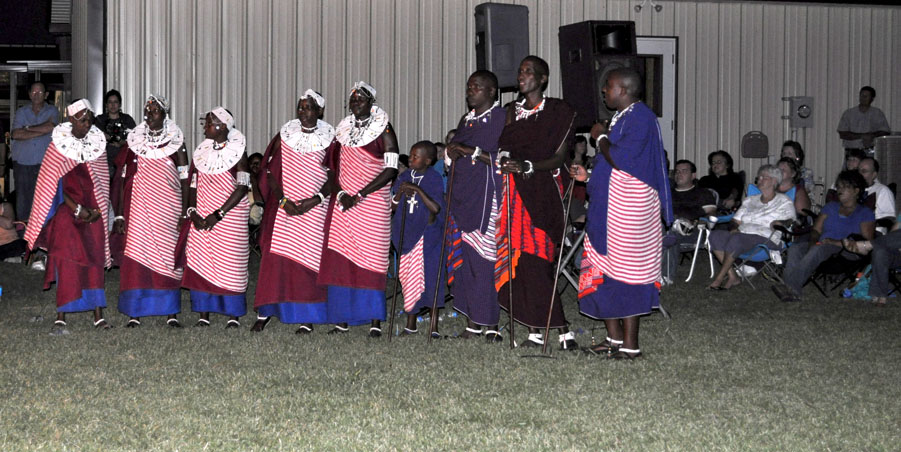 We were excited by the opportunity to sing outside with so many people!