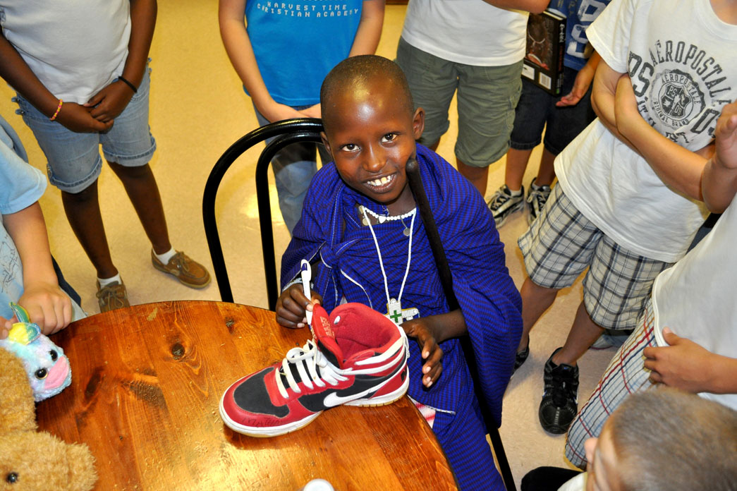 Mathayo even signed a shoe!